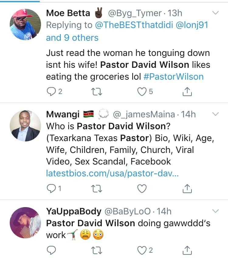 Pastor david wilson eating side chick
