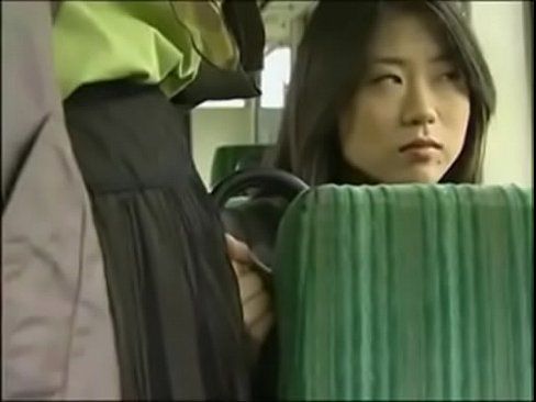 Japanese public bus handjob