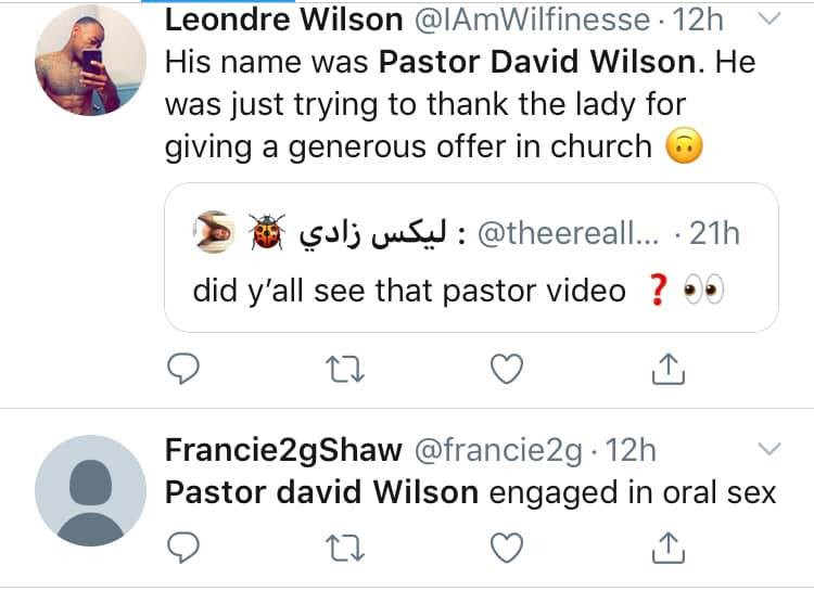 Pastor david wilson eating side chick