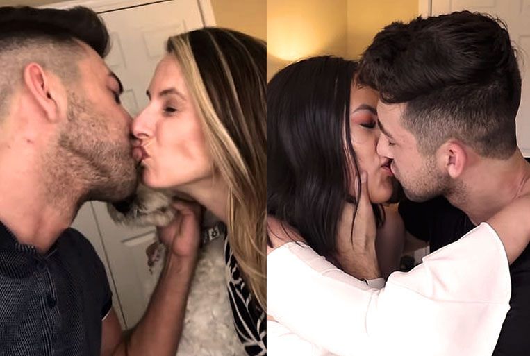 Youtuber kisses sister