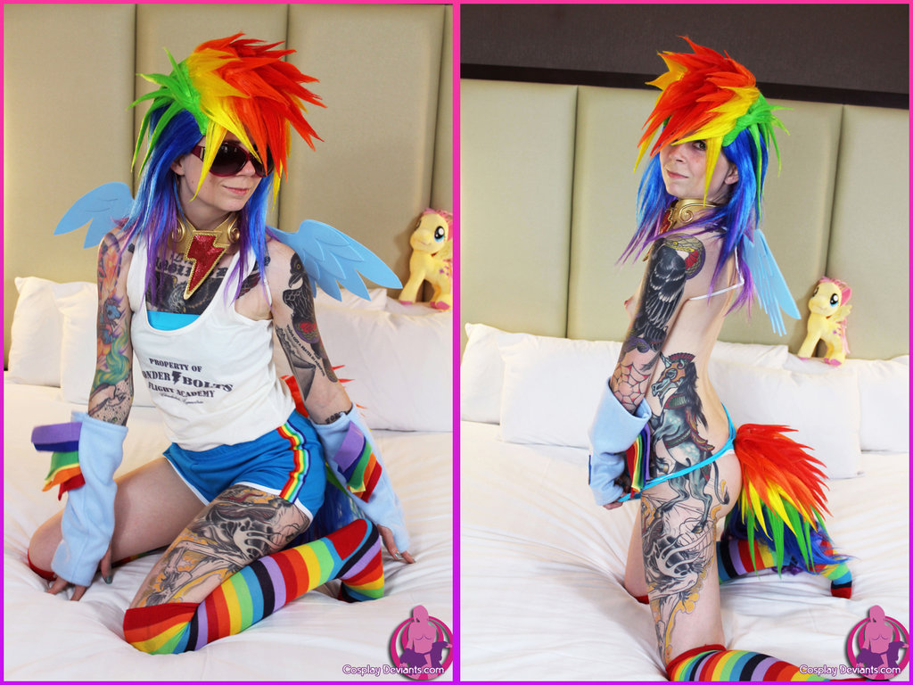 Rainbow cosplay